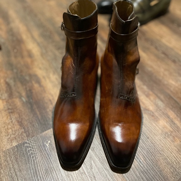 Handmade double monk boots - Picture 3 of 6